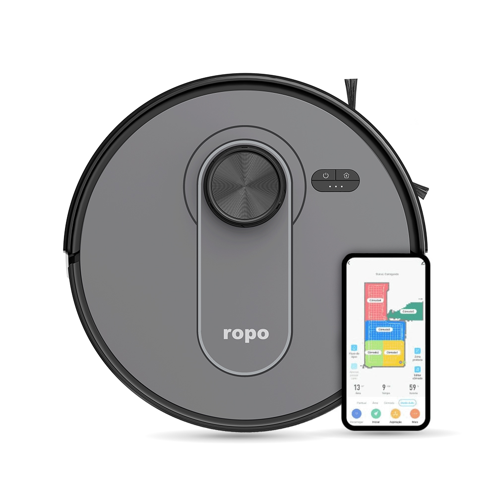 Rob&ocirc; Aspirador Ropo Vision com IA-3D Scan